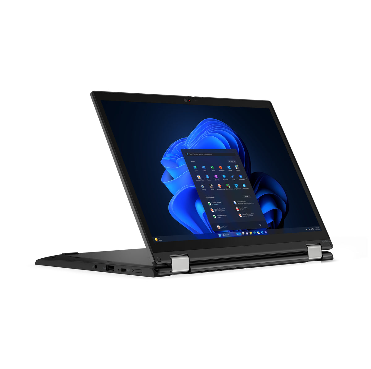 Lenovo ThinkPad L13 2-in-1 Gen 5 (Intel) Intel Core Ultra 5 135U Hybrid (2-in-1) 33.8 cm (13.3") Touchscreen WUXGA 32 GB LPDDR5-SDRAM 256 GB SSD Wi-Fi 6E (802.11ax) Windows 11 Pro German Black