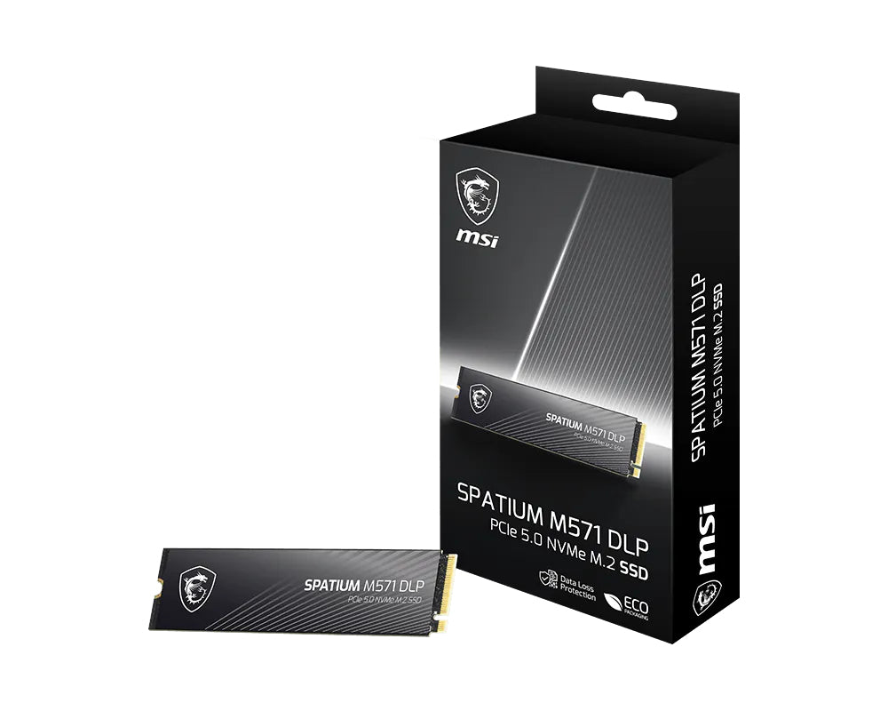 MSI SPATIUM M571 DLP PCIe 5.0 NVMe M.2 4T Internes Solid State Drive 4 TB PCI Express 5.0 3D NAND