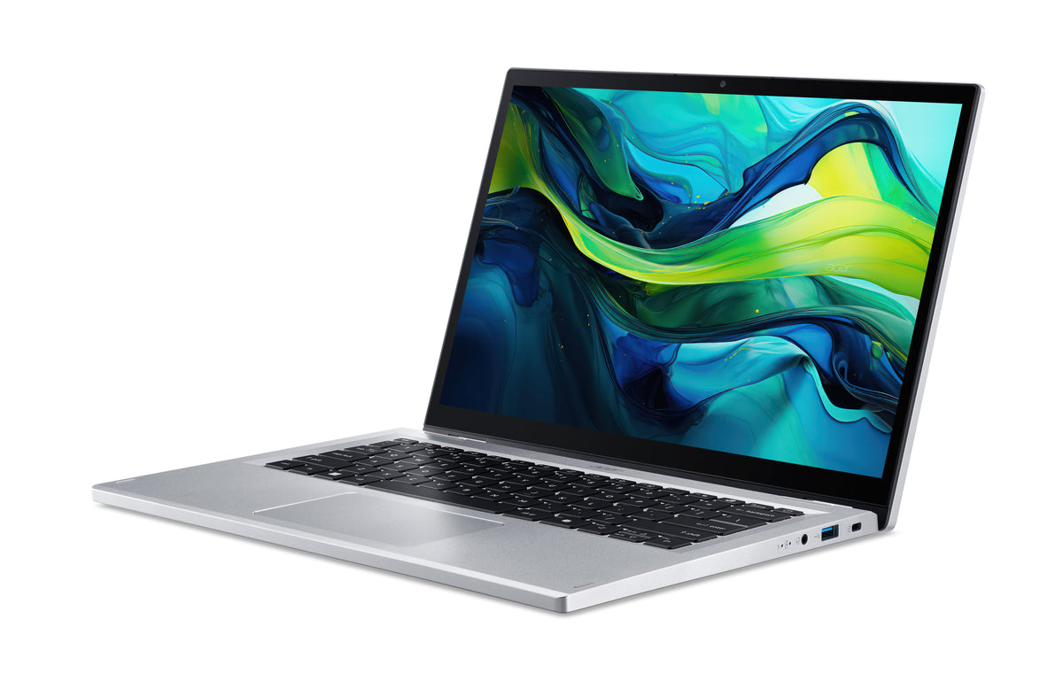 Acer Aspire Go Spin 14 AGSP14-31PT-37F6 Intel Core 3 N355 Hybrid (2-in-1) 35,6 cm (14") Touchscreen WUXGA 16 GB LPDDR5-SDRAM 512 GB SSD Wi-Fi 6 (802.11ax) Windows 11 Home Silber