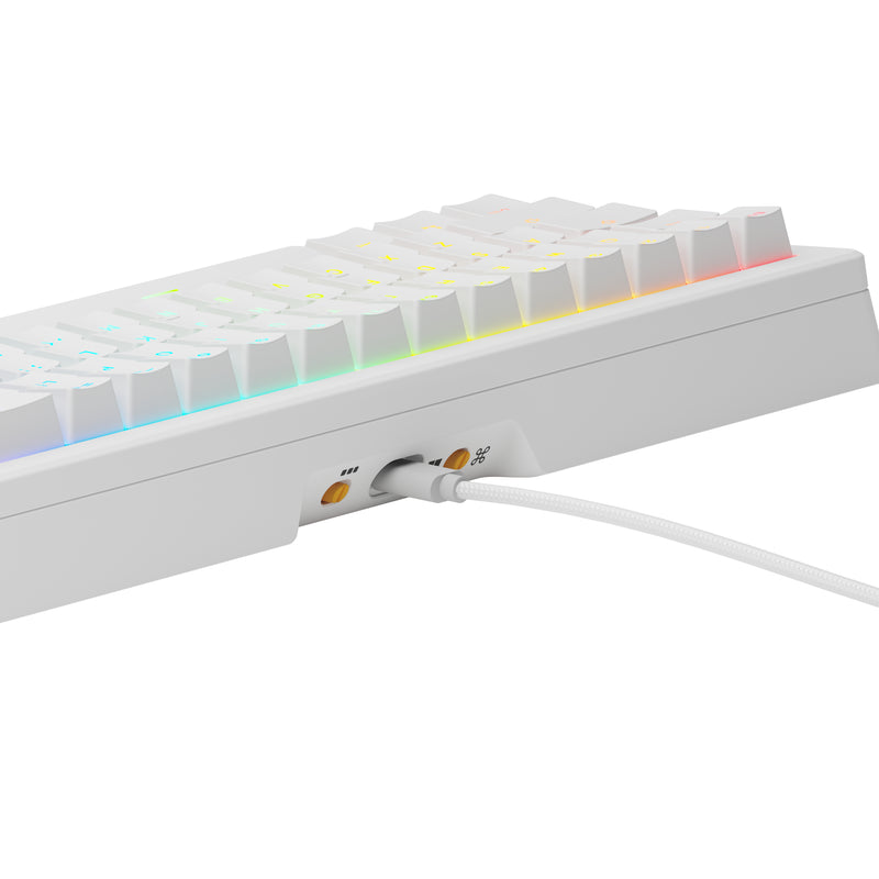 Glorious Gaming GMMK 3 65% Prebuilt Tastatur USB QWERTY US Englisch Weiß