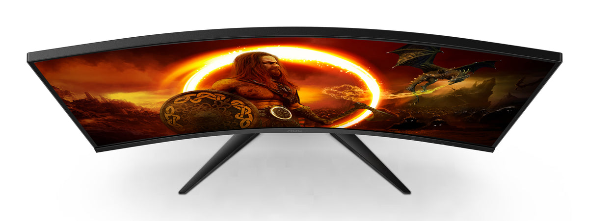 AOC G2 C32G2ZE/BK Computerbildschirm 80 cm (31.5") 1920 x 1080 Pixel Full HD LED Schwarz, Rot