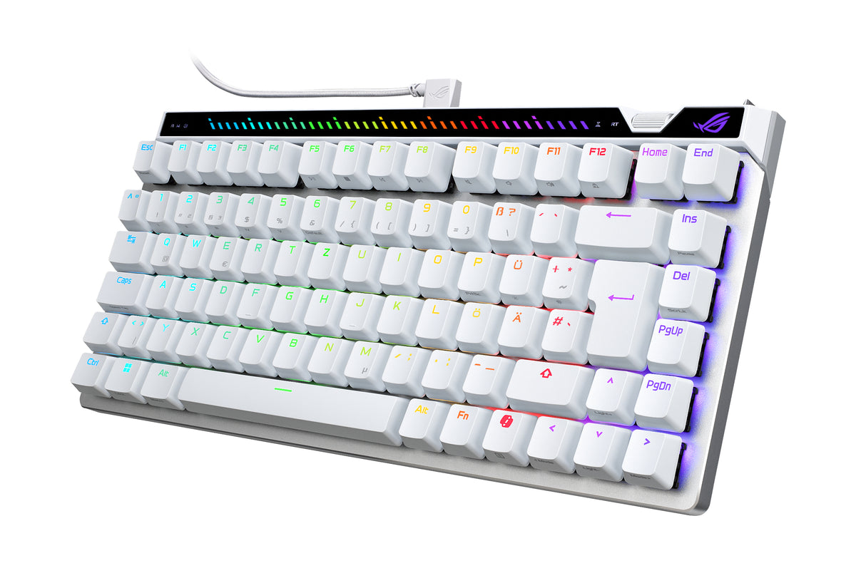ASUS ROG Falchion Ace 75 HE WHT Tastatur Gaming USB QWERTZ Deutsch Weiß
