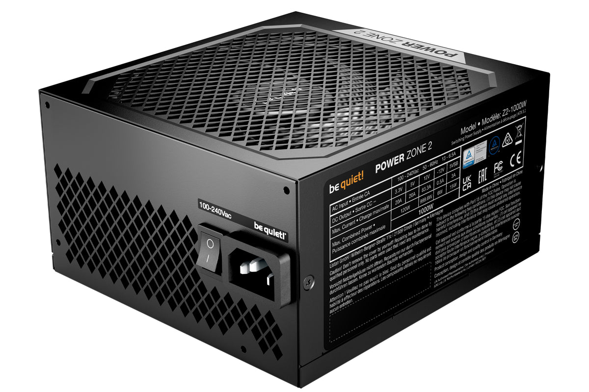 be quiet! POWER ZONE 2 1000W Netzteil 20+4 pin ATX ATX Schwarz