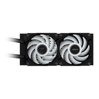 GIGABYTE AORUS WATERFORCE II 240 AIO Flüssigkeits-CPU-Kühler - 2x120mm ARGB-Lüfter, Schiebe-in-Verriegelungsmechanismus, DAISY-CHAIN, kompatibel mit Intel LGA 1851 und AMD AM5