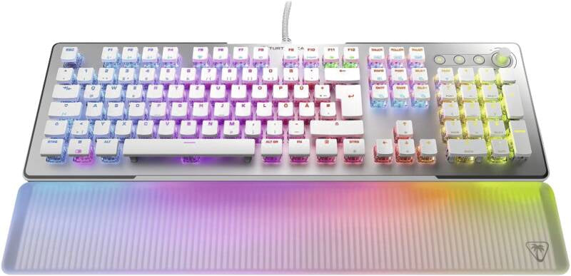Turtle Beach Vulcan II Max Tastatur Gaming USB Deutsch Weiß