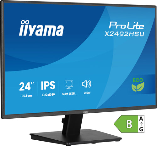 iiyama ProLite X2492HSU-B1 Computerbildschirm 60,5 cm (23.8") 1920 x 1080 Pixel Full HD LED Schwarz