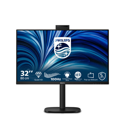Philips 3000 series 32B2U3601H/00 Computerbildschirm 80 cm (31.5") 2560 x 1440 Pixel Quad HD LCD Schwarz