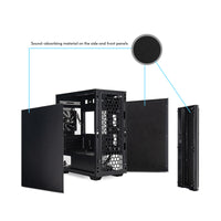Chieftec AZ-01B-OP Computer-Gehäuse Mini Tower Schwarz
