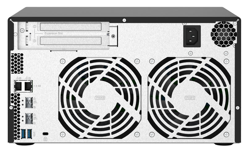 QNAP TS-832PX NAS Tower Annapurna Labs AL324 4 GB DDR4 0 TB QNAP Turbo System Aluminium, Schwarz