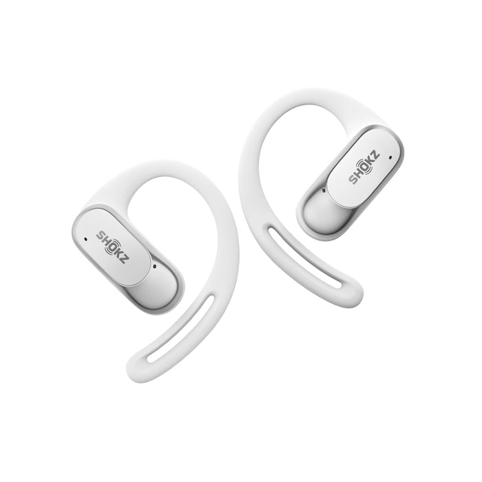 SHOKZ OpenFit Air, weiss Kopfhörer Kabellos Ohrbügel Anrufe/Musik/Sport/Alltag Bluetooth Weiß