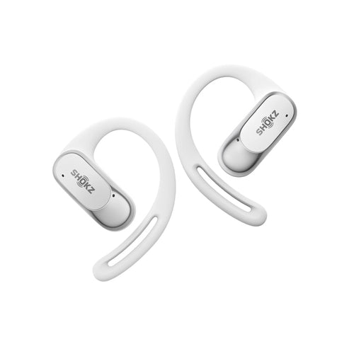 SHOKZ OpenFit Air, weiss Kopfhörer Kabellos Ohrbügel Anrufe/Musik/Sport/Alltag Bluetooth Weiß
