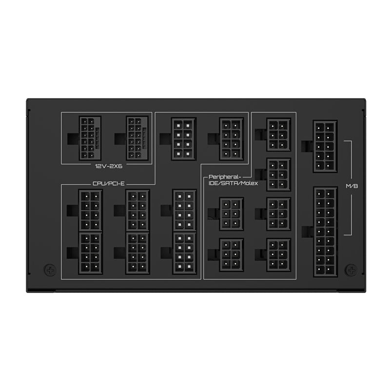 GIGABYTE UD1600PM PG5 AI TOP Netzteil - PCIe 5.0, 80 PLUS Platinum, Vollmodulares Design, 120-mm-Lüfter, ATX 3.1 kompatibel, EU-Stecker