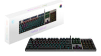 MSI FORGE GK310 RED DE Tastatur Gaming USB QWERTY Deutsch Schwarz