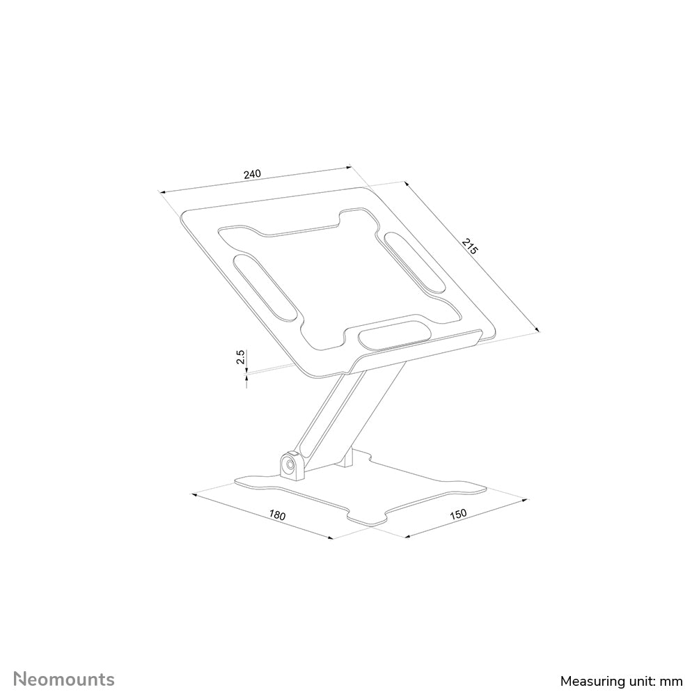 Neomounts DS20-740BL1 Laptop-Halterung 11-15" - höhenverstellbar - faltbar - kompakt - universal