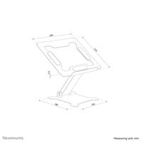 Neomounts DS20-740BL1 Laptop-Halterung 11-15" - höhenverstellbar - faltbar - kompakt - universal