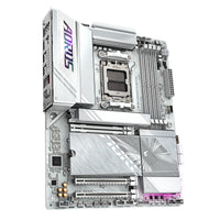 GIGABYTE X870E AORUS ELITE WIFI7 ICE Mainboard – Unterstützt AMD Ryzen 9000 Prozessoren, digitales 16+2+2 Phasen VRM, bis zu 8200 MHz DDR5 (O.C.), 3x PCIe 5.0 + 1x PCIe 4.0, Wi-Fi 7, 2.5 GbE LAN, USB 4