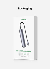 Ugreen 10919 laptop-dockingstation & portreplikator Kabelgebunden USB 3.2 Gen 1 (3.1 Gen 1) Type-C Grau