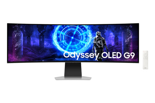 Samsung G95SD Computerbildschirm 124,5 cm (49") 5120 x 1440 Pixel Dual QHD OLED Silber