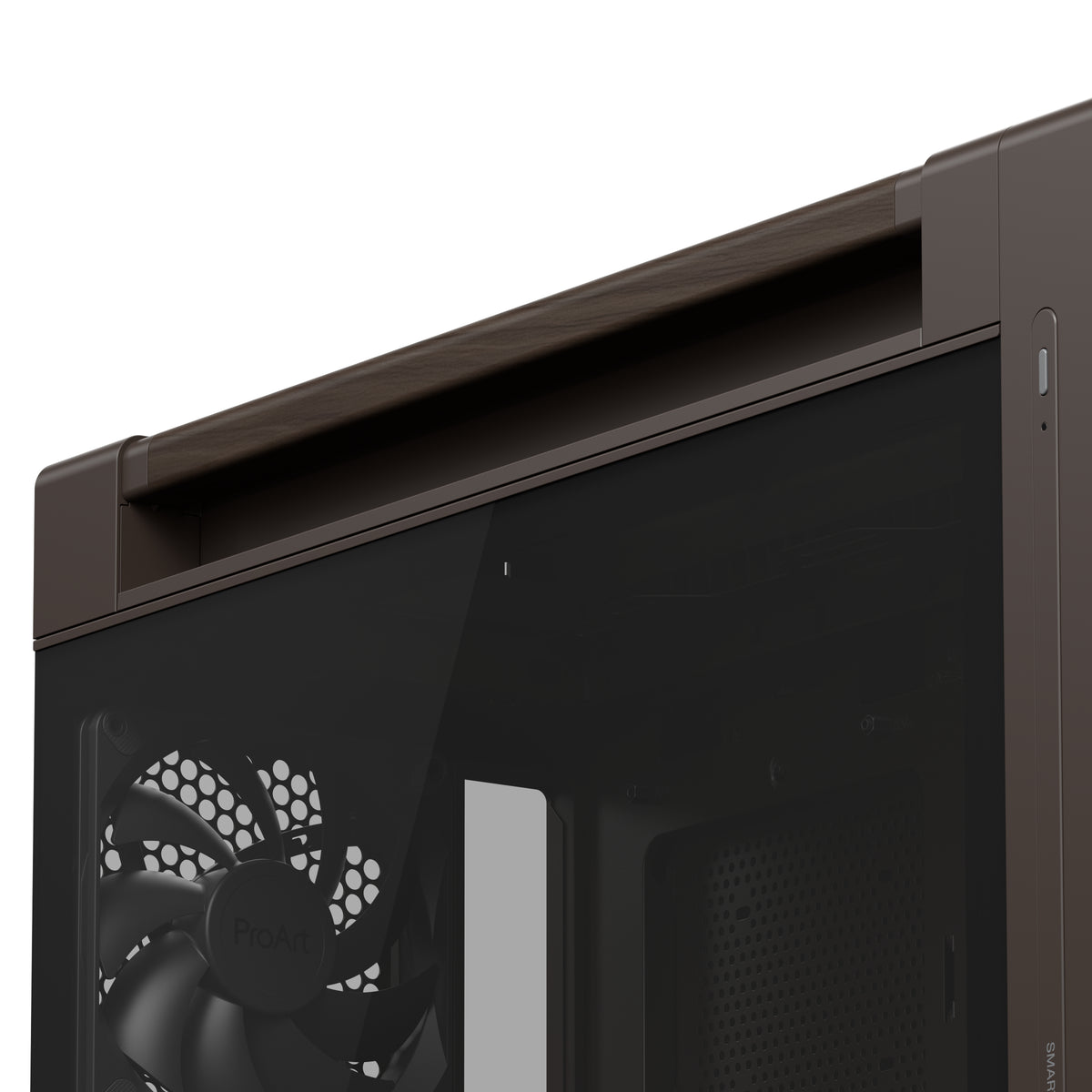 ASUS ProArt PA602 Wood Edition Retro Brown - Tempered Glass Panel Midi Tower Braun