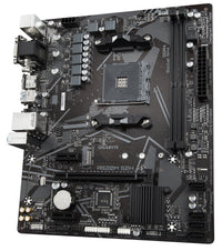 GIGABYTE A520M S2H Mainboard - Unterstützt AMD Ryzen 5000 Serie AM4 CPUs, 4+3 Phasen reines digitales VRM, bis zu 5100MHz DDR4 (OC), PCIe 3.0 x4 M.2, GbE LAN, USB 3.2 Gen 1