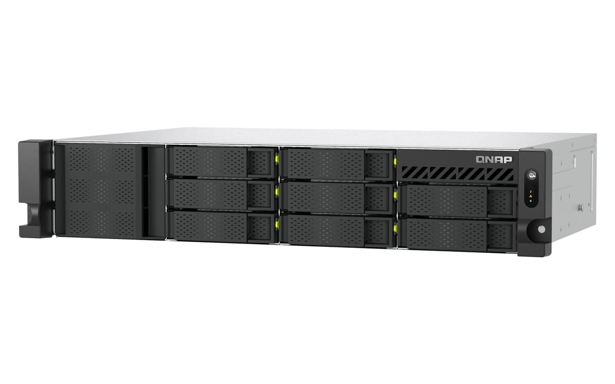 QNAP TS-H1073BXEU-RP NAS Rack (2U) Ryzen Embedded V1780B 8 GB DDR4 QNAP QTS Schwarz