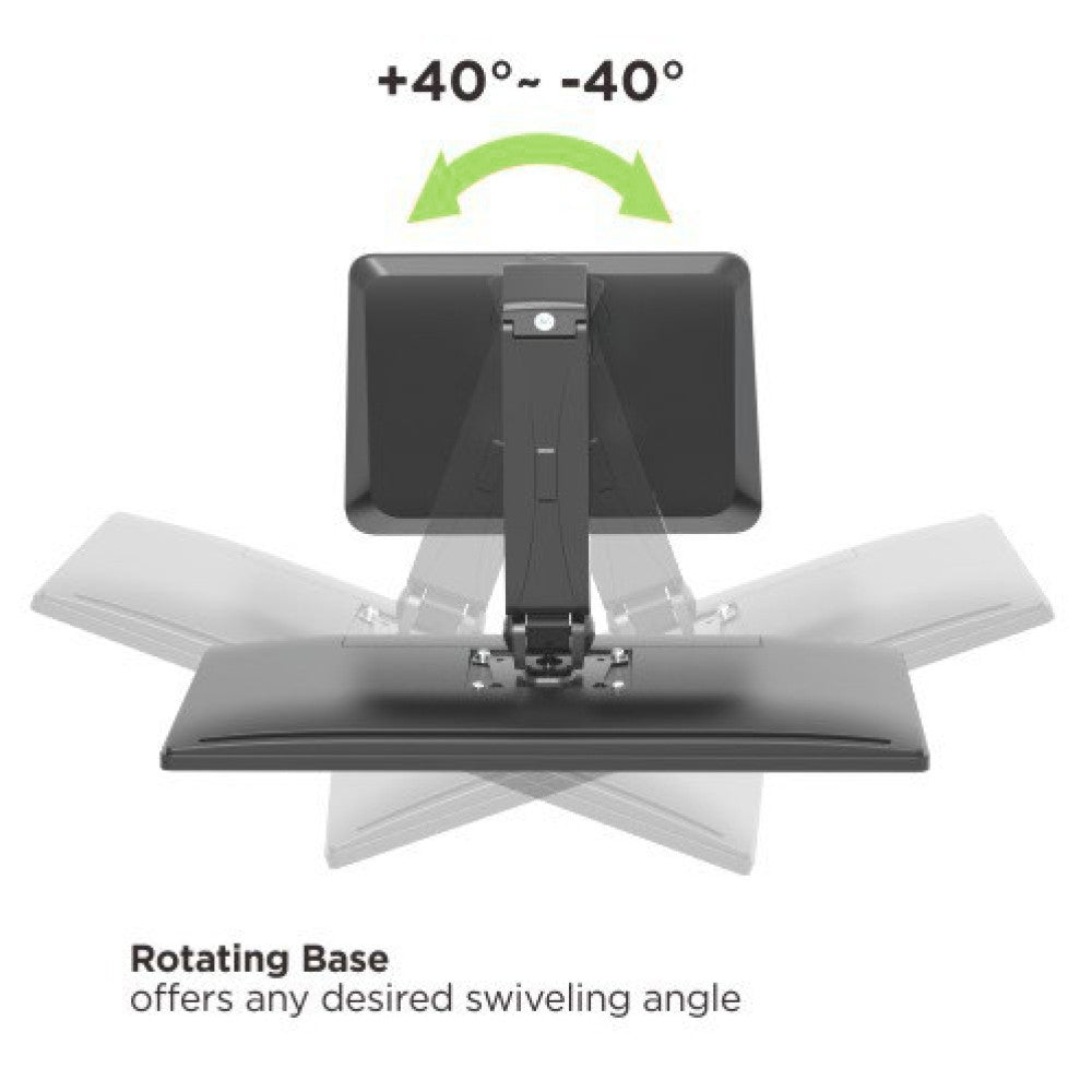 Techly ICA-LCD 35TS Flachbildschirm-Tischhalterung 81,3 cm (32") Tisch/Bank Schwarz