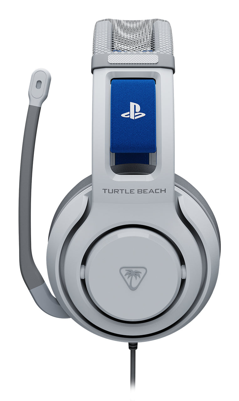 Turtle Beach Atlas 200 Wired Gaming Headset für PS5 and PS4 - offiziell lizenziert für PlayStation,Weiß