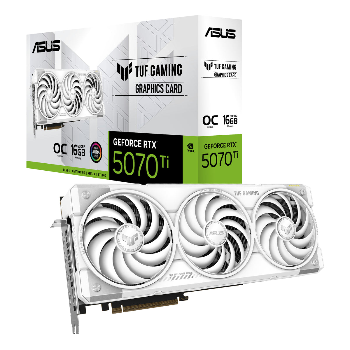 ASUS TUF Gaming TUF-RTX5070TI-O16G-WHITE-GAMING NVIDIA GeForce RTX 5070 Ti 16 GB GDDR7