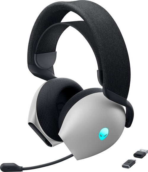 Alienware AW725H Kopfhörer Verkabelt & Kabellos Kopfband Gaming USB Typ-C Bluetooth Schwarz, Weiß