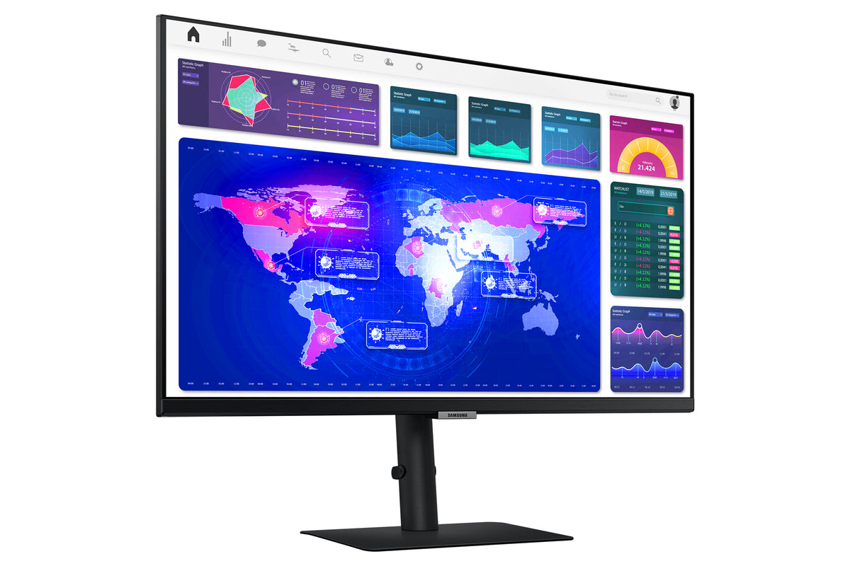 Samsung S60UA Computerbildschirm 68,6 cm (27") 2560 x 1440 Pixel Quad HD LCD Schwarz