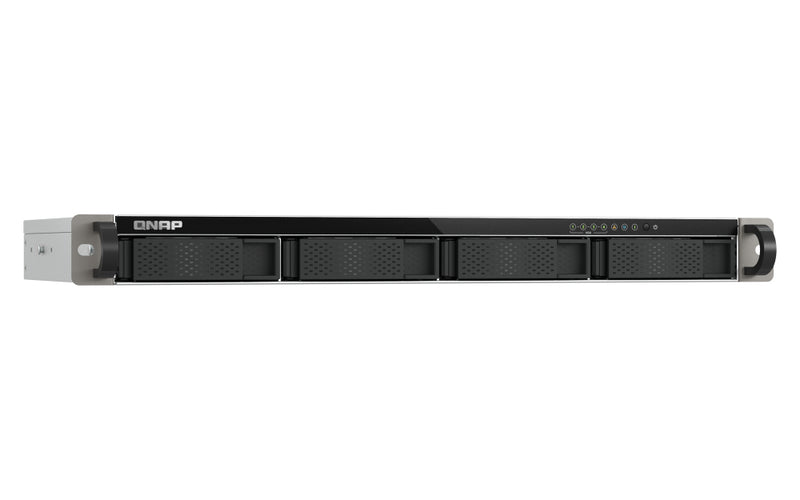QNAP TS-433eU NAS Rack (1U) Cortex-A Cortex-A55 4 GB 0 TB QNAP Turbo System Schwarz