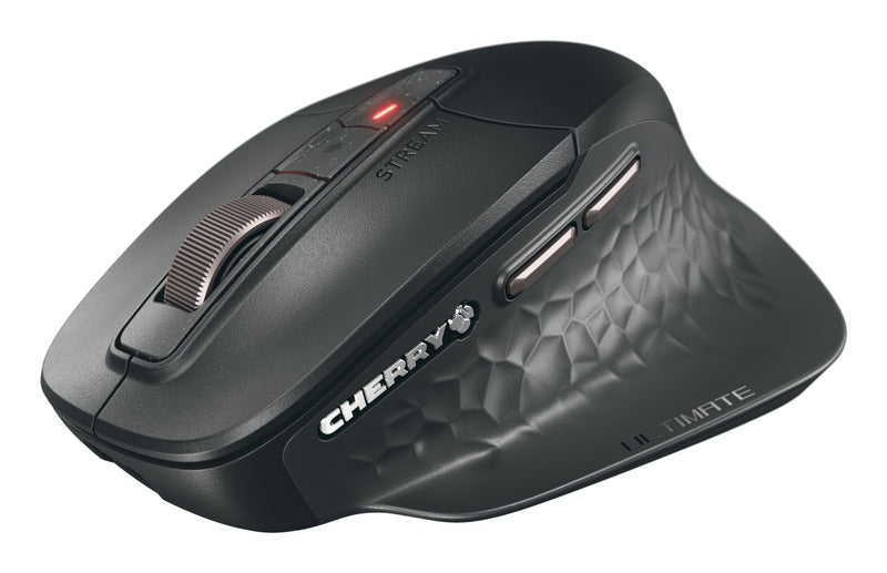 CHERRY Stream desktop ultimate Tastatur Maus enthalten Heimbüro USB + RF Wireless + Bluetooth AZERTY Französisch Schwarz