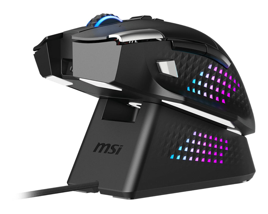 MSI S12-4301370-CLA Maus Gaming rechts RF Wireless + Bluetooth + USB Type-A Optisch 26000 DPI