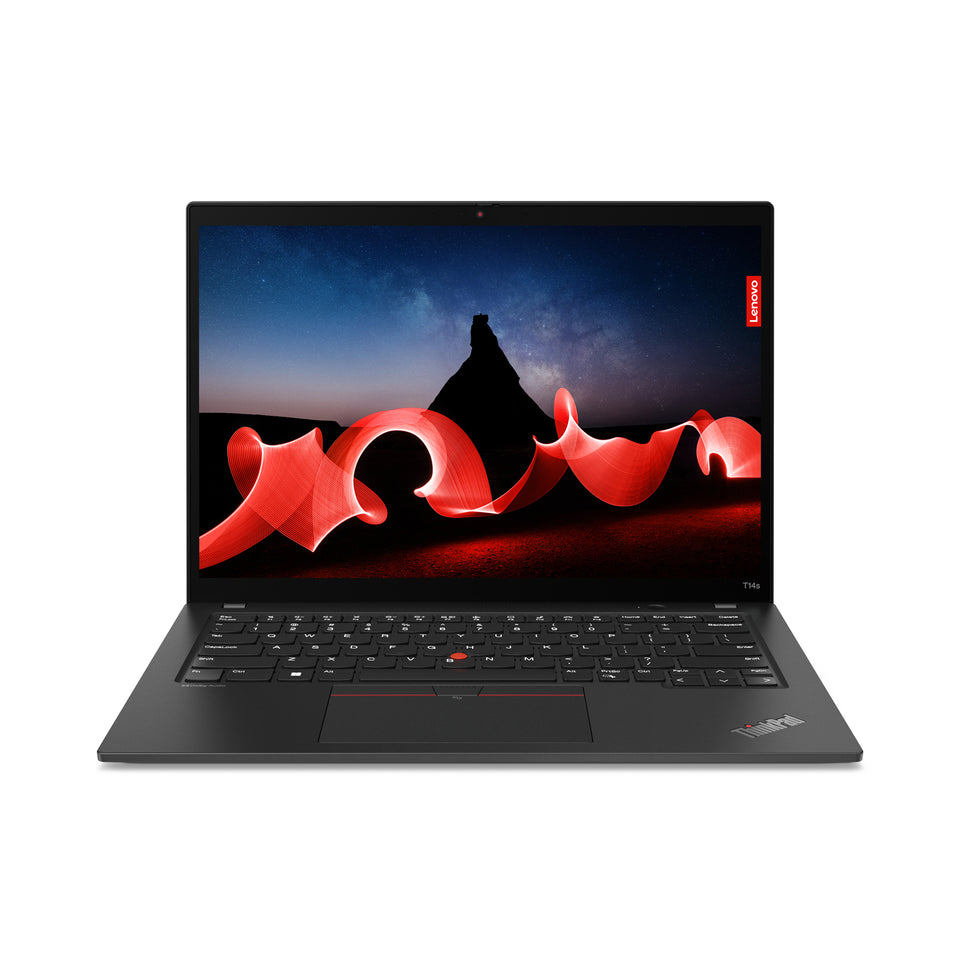 Lenovo ThinkPad T14s Gen 4 (AMD) AMD Ryzen™ 5 PRO PRO 7540U Laptop 35,6 cm (14") Touchscreen WUXGA 32 GB LPDDR5x-SDRAM 512 GB SSD Wi-Fi 6E (802.11ax) Windows 11 Pro Schwarz Deutsch