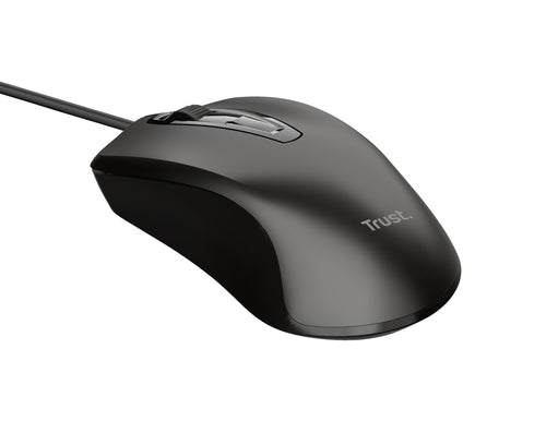 Trust 24657 Maus Büro Beidhändig USB Typ-A Optisch 1200 DPI