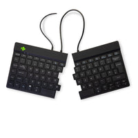 R-Go Tools Ergonomische Tastatur R-Go Split Break v2 mit Pausensoftware, geteilte Tastatur, QWERTY (UK), Kabelgebunden, Schwarz