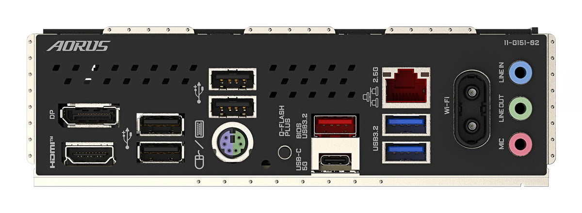 GIGABYTE B840M AORUS ELITE WIFI6E Mainboard – AMD Ryzen 9000 Prozessoren, 10+2+2 Phasen VRM, bis zu 8200 MHz DDR5 (O.C.), 2 x M.2 PCIe 4.0, Wi-Fi 6E, 2.5 GbE LAN, USB 3.2 Gen 2
