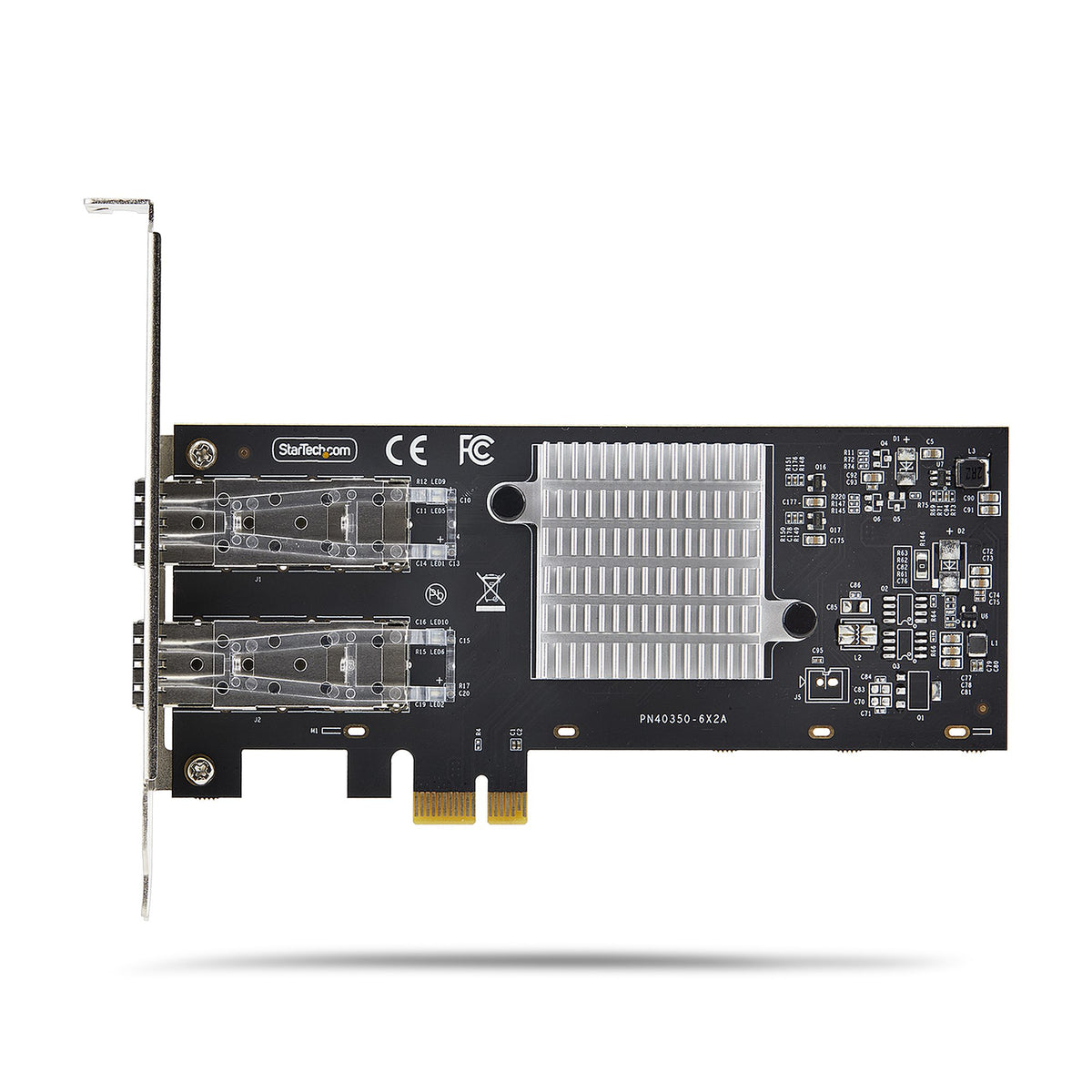 StarTech.com Carte réseau 2 ports GbE SFP, PCIe 2.0 x1, Intel I350-AM2 2x 1GbE, Carte réseau cuivre/fibre optique 1000BASE, Carte réseau Gigabit Fibre/LAN, Adaptateur réseau PCIE pour ordinateur de bureau/serveur, compatible Windows et Linux