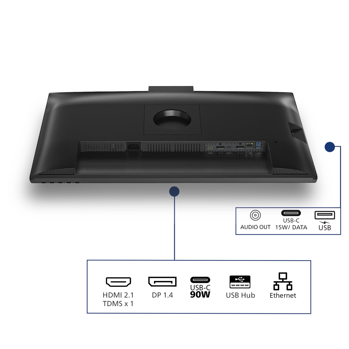 Philips 3000 series 27B2U3601H/00 Computerbildschirm 68,6 cm (27") 2560 x 1440 Pixel Quad HD LCD Schwarz