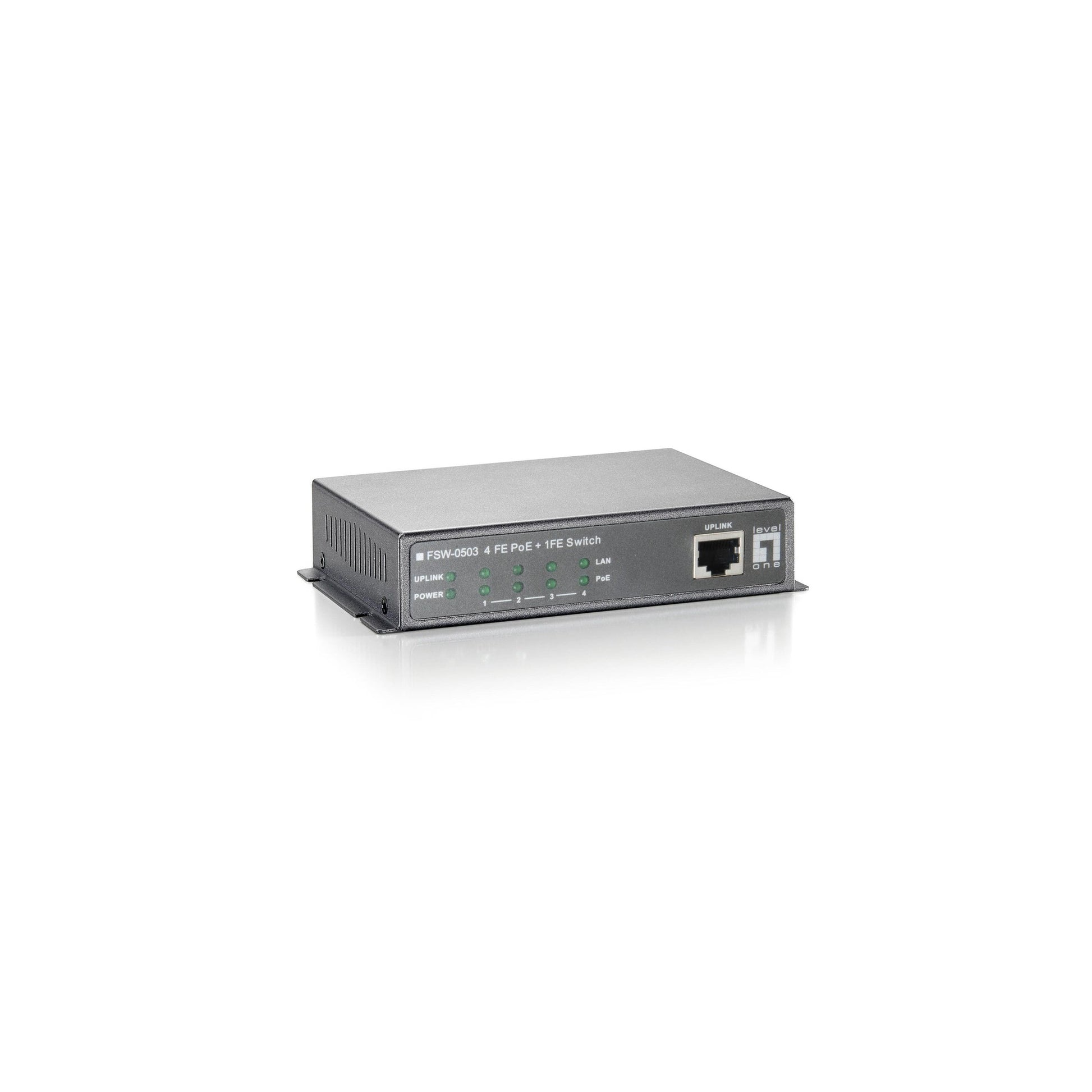 LevelOne  FSW-0503: 4FE PoE + 1FE Switch