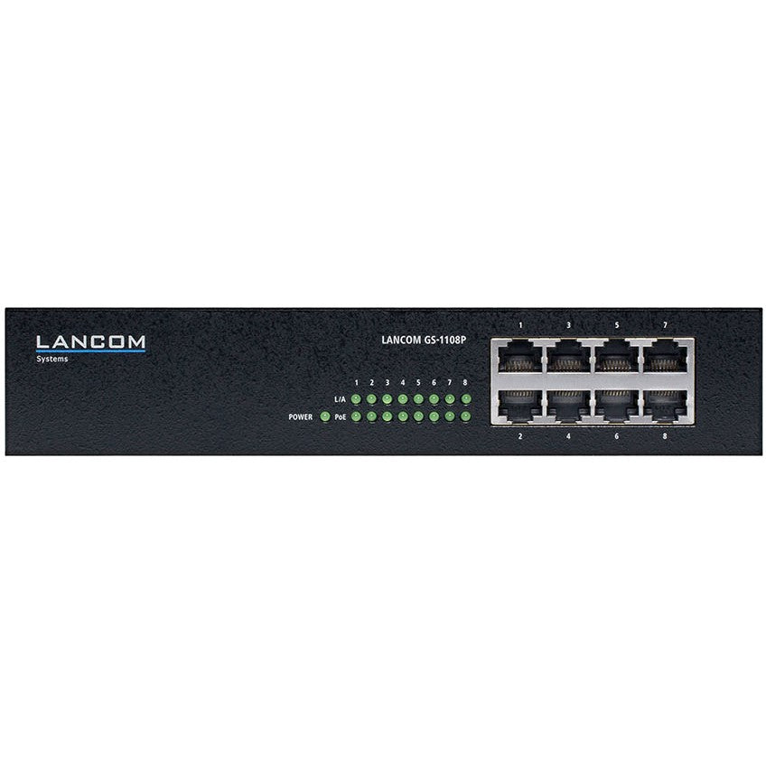 8P Lancom GS-1108P PoE RM