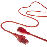 ACT Stromkabel C14 - C15 rot 1,5 m