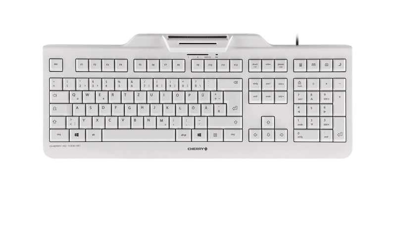 CHERRY KC 1000 SC Tastatur Büro USB QWERTY Nordisch Schwarz