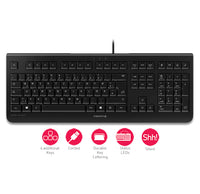 CHERRY KC 1000 Tastatur Büro USB QWERTY Spanisch Schwarz