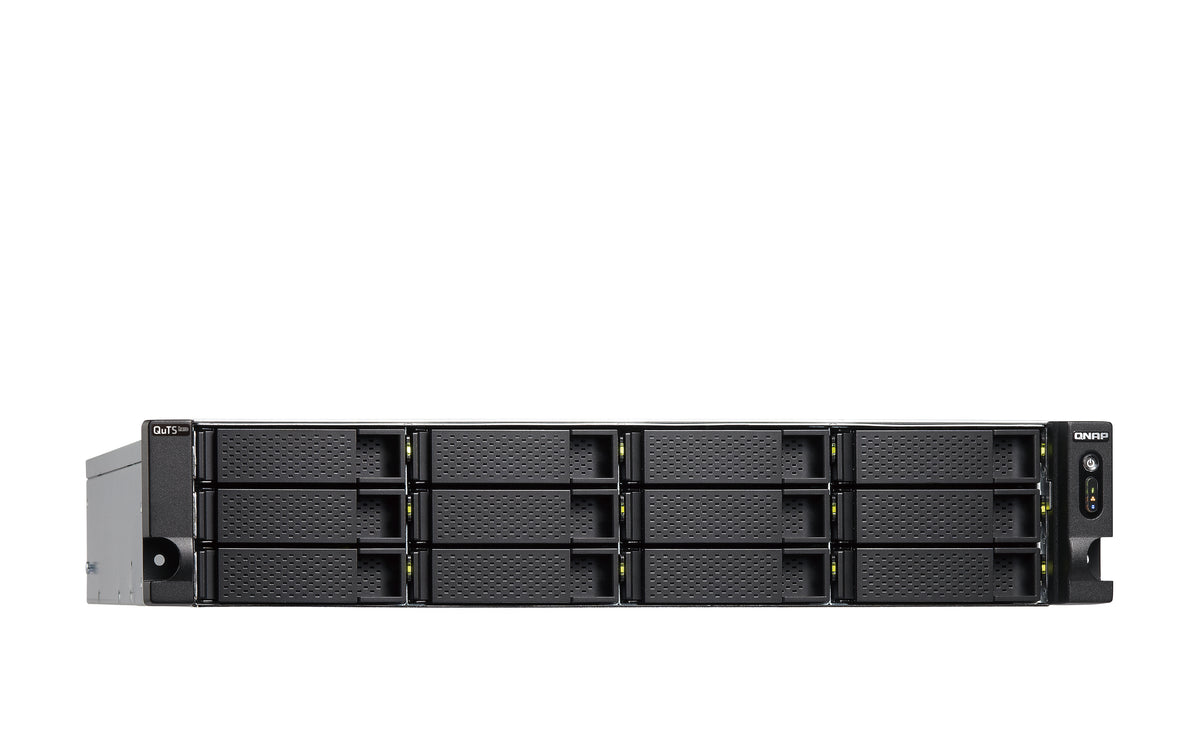 QNAP TS-H1886XU-RP-R2 NAS Rack (3U) Intel® Xeon® D D-1622 32 GB DDR4 0 TB QuTS hero Schwarz, Grau