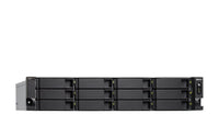 QNAP TS-H1886XU-RP-R2 NAS Rack (3U) Intel® Xeon® D D-1622 16 GB DDR4 0 TB QuTS hero Schwarz, Grau