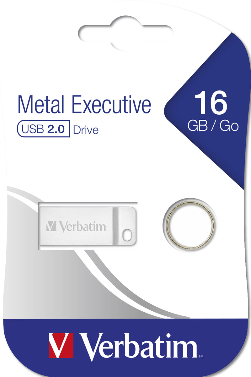 Verbatim Metal Executive - USB-Stick 16 GB - Silber