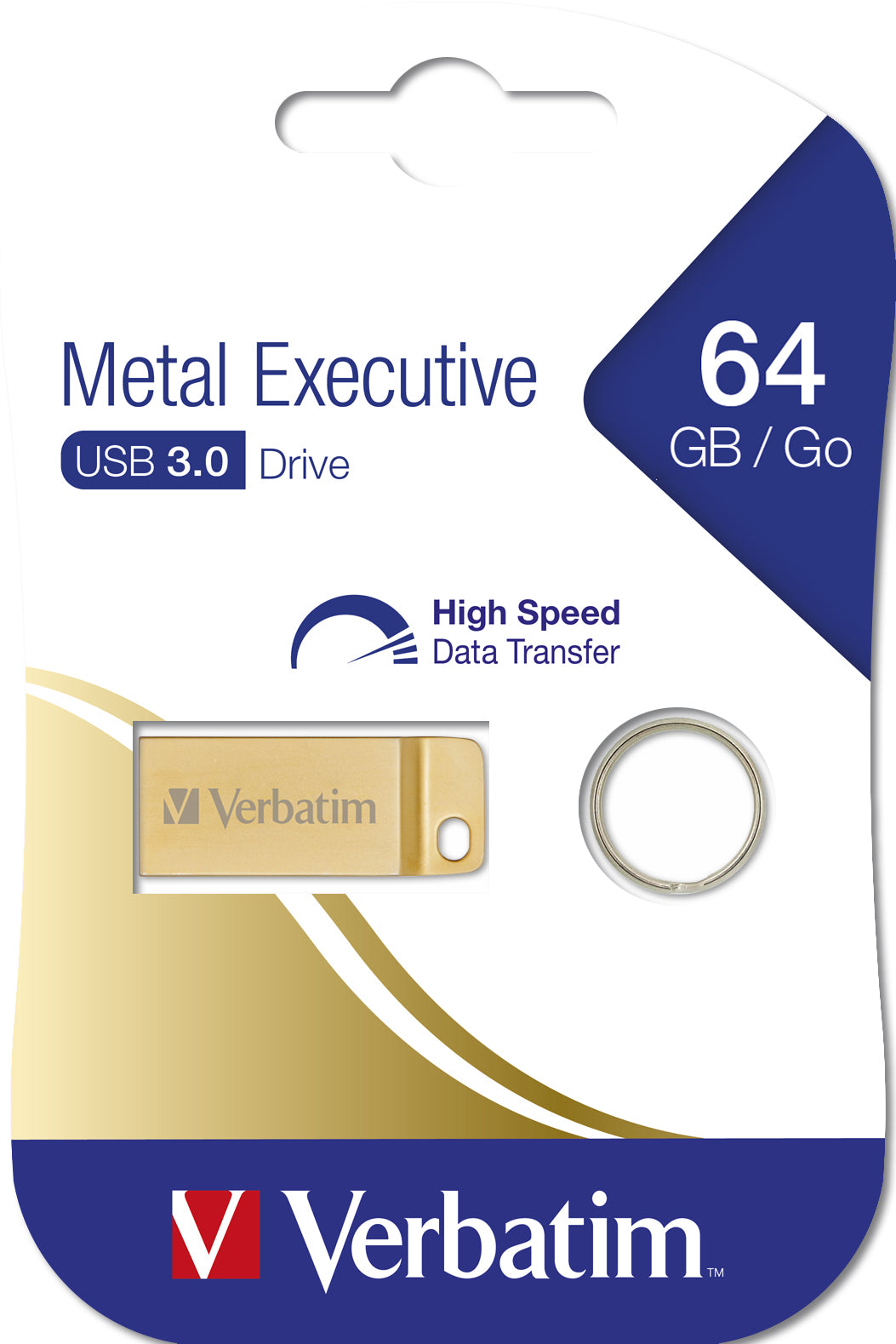 Verbatim Metal Executive - USB 3.0 Stick 64GB - Gold