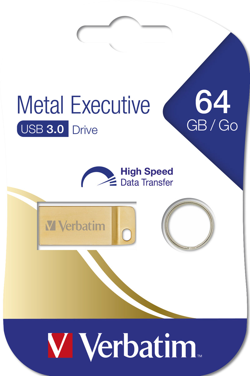 Verbatim Metal Executive - USB 3.0-Stick 64 GB - Gold