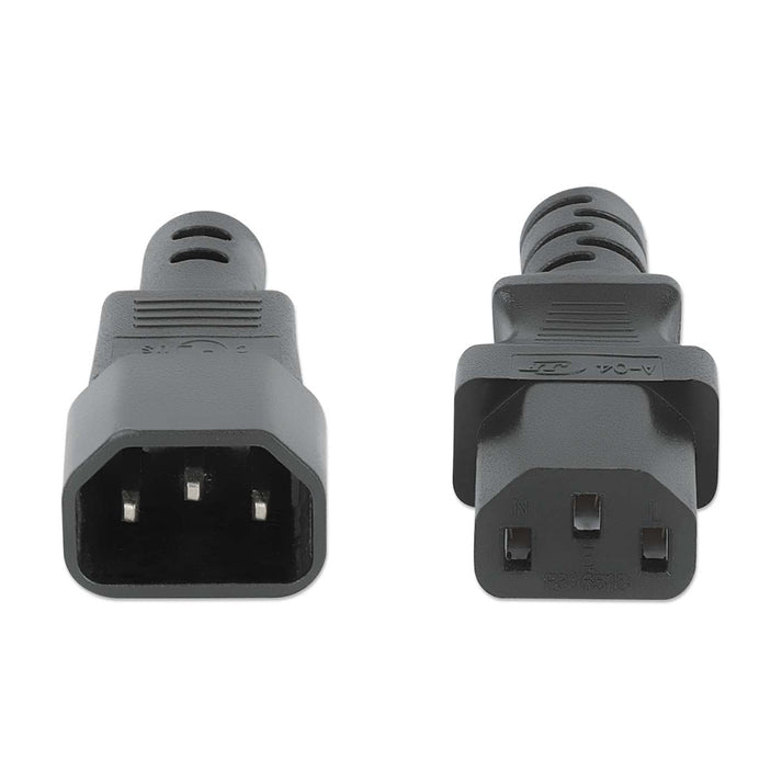 Manhattan 352680 Stromkabel Schwarz 5 m C13-Koppler C14-Koppler